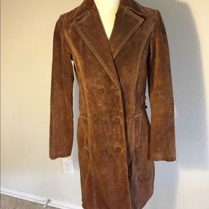 Wilson’s leather brown suede coat 70’s style